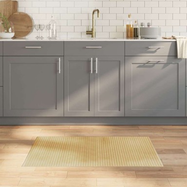 Tepih pravokutni, dimenzije 60 × 100 cm, bambus, svijetla prirodna