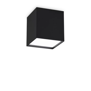 LED IDEAL LUX Stropna svjetiljka Kubiko PL ID303314, crna