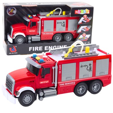 Vatrogasno vozilo, Fire Truck, s vodom, svjetlom i zvukom, 1:14, crveni