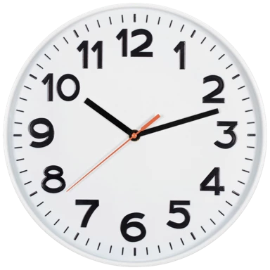 HOME Zidni sat, staklena prednja strana, 1 x AA baterija, 300 mm AWC300WH 63192