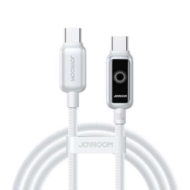 JOYROOM Pleteni USB-C kabel, 100 W, 1,2 m, bijeli