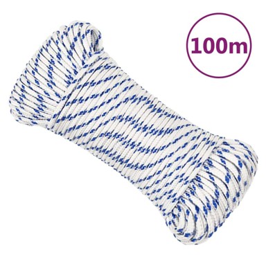 Brodski konop, bijeli, 3 mm, 100 m, od polipropilena