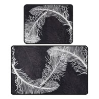  FOUTASTIC Antracitno sive kupaonske prostirke u setu 2 kom 60x100 cm Alisan