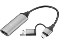 SANDBERG Adapter HDMI Capture Link na USB-C/A