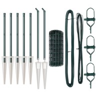 Euro ograda s 7 šiljaka 0. 8x10 m od pocinčanog čelika, zelena