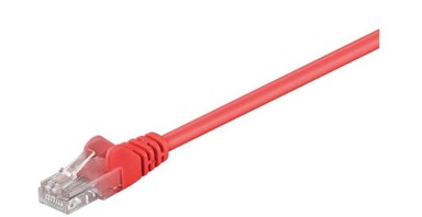 U/UTP Mrežni kabel CAT5e, PVC, 0,5 m, crveni