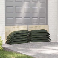 Vreće s pijeskom, set 10 kom, tamnozelene, 120 × 27 cm, HDPE