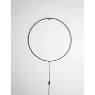 Zidna lampa Ring, LED, 19 W, 3000 K, 901 lm, IP20, crna