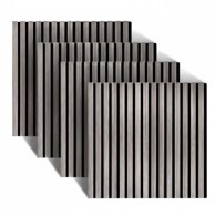 NORTHIX Akustične zidne ploče 60x60 cm set 4 komada, smeđe
