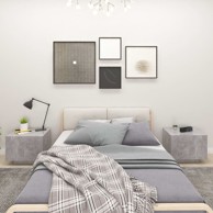 Noćni ormarić siva boja betona 100 x 35 x 40 cm od iverice
