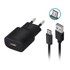 FOREVER Punjač TC-01, USB 2A, crni, micro USB kabel