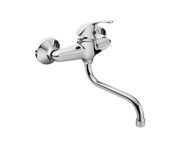 BALLETTO Slavina za umivaonik/sudoper 81013, razmak 150 mm, S-ruka 20 cm, kartuša 35 mm, krom