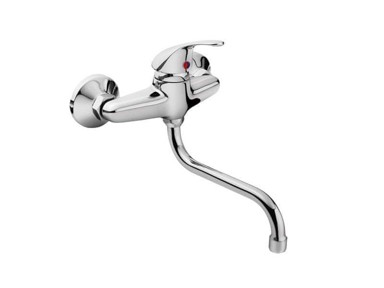 BALLETTO Slavina za umivaonik/sudoper 81013, razmak 150 mm, S-ruka 20 cm, kartuša 35 mm, krom