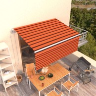 Automatska tenda s roletom, 350 x 250 cm, narančasto-smeđa