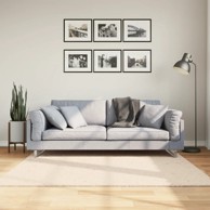 Tepih Huarte kratkih vlakana mekani i perivi bež 160 x 160 cm