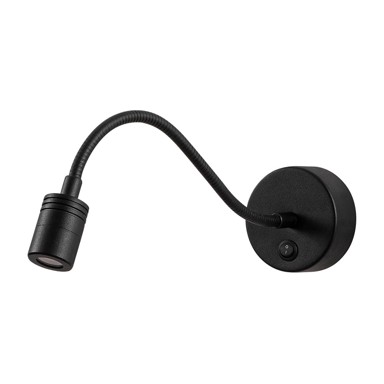 OPVIQ Crna LED zidna lampa Reading