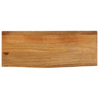Stolna ploča sa živim rubom, 90 × 30 × 2,5 cm, od masivnog drva manga, dovršena hrastom, prirodna