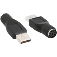 INLINE PS/2 adapter ženski na PS/2, crni