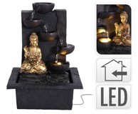 PROGARDEN Ravna unutarnja fontana Buddha s LED rasvjetom