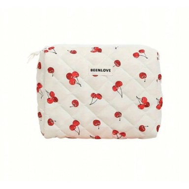 LIVEFY Kozmetička torba Cherry, bijela