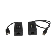 STARTECH USB mrežni ekstender USB110EXT2, odašiljač i prijemnik, crni
