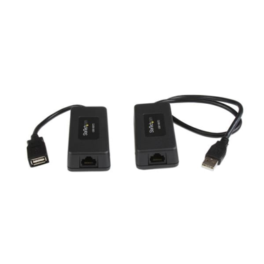 STARTECH USB mrežni ekstender USB110EXT2, odašiljač i prijemnik, crni