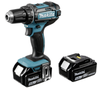 MAKITA Akumulatorska bušilica s odvijačem DDF482RTJ 18V 2x BL1850B 