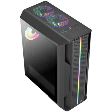 AEROCOOL Kućište Splinter Duo, mid tower, ATX, akril, crno
