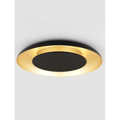 NOVA LUCE Plafonjera Epos LED 38 W, 2700–4000 K, 2200 lm NL9345707, crna i zlatna