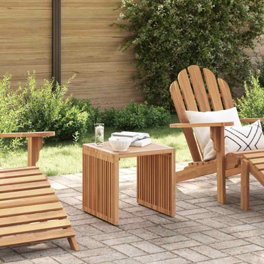 Vrtni bočni stol, 3 pcs, 33 x 44,5 x 51 cm, čvrsto teak drvo, smeđa