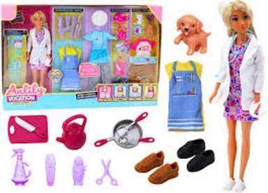 ANLILY Lutka, 4u1 set