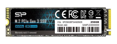 SILICON POWER SSD disk P34A60, M.2 NVMe, 256 GB, PCIe 3.0