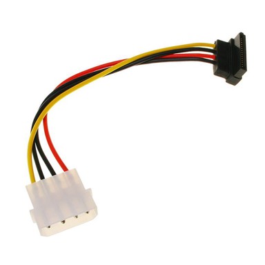 INLINE SATA strujni adapter na 4-pinski Molex, 90° gornji 29670X