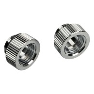BITSPOWER Ravni adapter Touchaqua, G1/4 inča muški na G1/4 inča ženski, 2 kom, srebrni