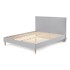 Sivi bračni krevet Bobochic Paris Sary Light, 160 x 200 cm
