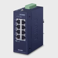 PLANET Switch ISW-800T, neupravljani L2, Fast Ethernet (10/100), plavi