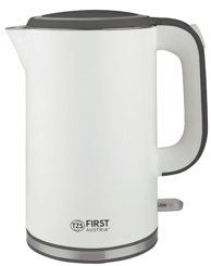 FIRST AUSTRIA Grijač vode, 1,7 L, 2200 W, nehrđajući čelik, bijelo-siva