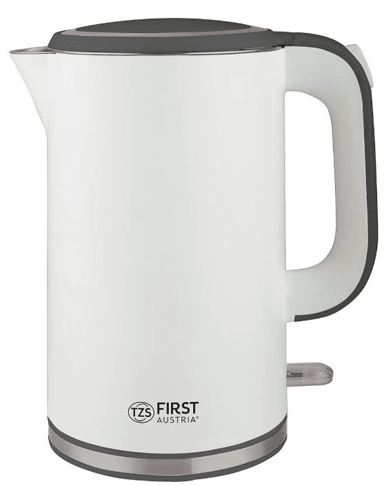 FIRST AUSTRIA Grijač vode, 1,7 L, 2200 W, nehrđajući čelik, bijelo-siva
