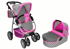 Kolica za lutke Carrycot Stars, 2 u 1,siva