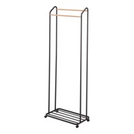 YAMAZAKI Crni metalni mobilni stalak za odjeću Tower