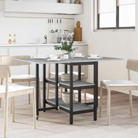 Blagovaonski stol, konstruirano drvo, 122 x 80 x 76,5 cm, siva sonoma
