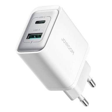 JOYROOM Zidni punjač TCF15 Dual-Port (USB-A + USB-C) 30W, bijeli