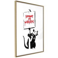 Poster Banksy: Because I’m Worthless 20x30
