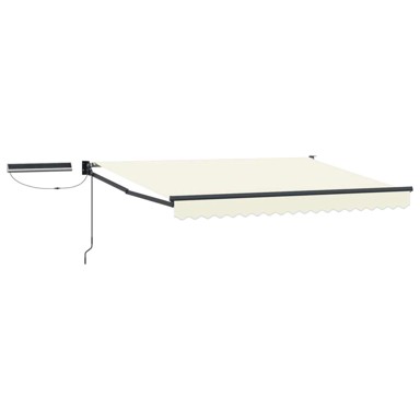 Električna retraktabilna tenda, 3,5 x 2,5 m, krem, antracitni okvir