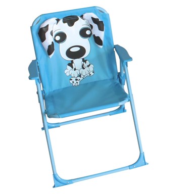 Stolica, dječja, sklopiva, uzorak psića, plava