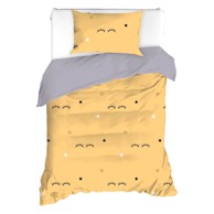 MIJOLNIR Posteljina Dide 140x200 cm Žuta/siva