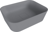 POLYSAN UNITY CONCEPT Umivaonik, 50x36 cm, nadgradni, lijevani mramor, siva mat