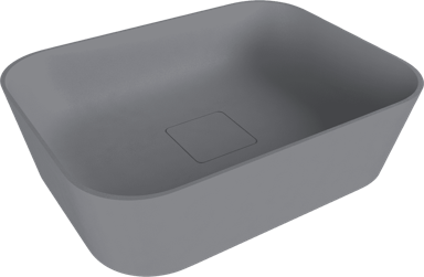 POLYSAN UNITY CONCEPT Umivaonik, 50x36 cm, nadgradni, lijevani mramor, siva mat