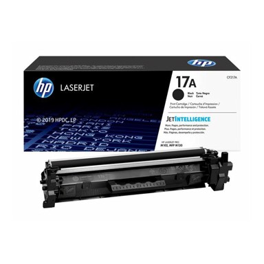 HP EU Toner original, 17A, LaserJet, crni