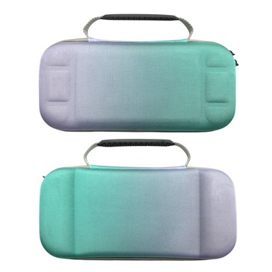 Tvrda zaštitna torbica, 12 utora za igre, kompatibilna s Nintendo Switch 2, ljubičasto-zeleni gradijent